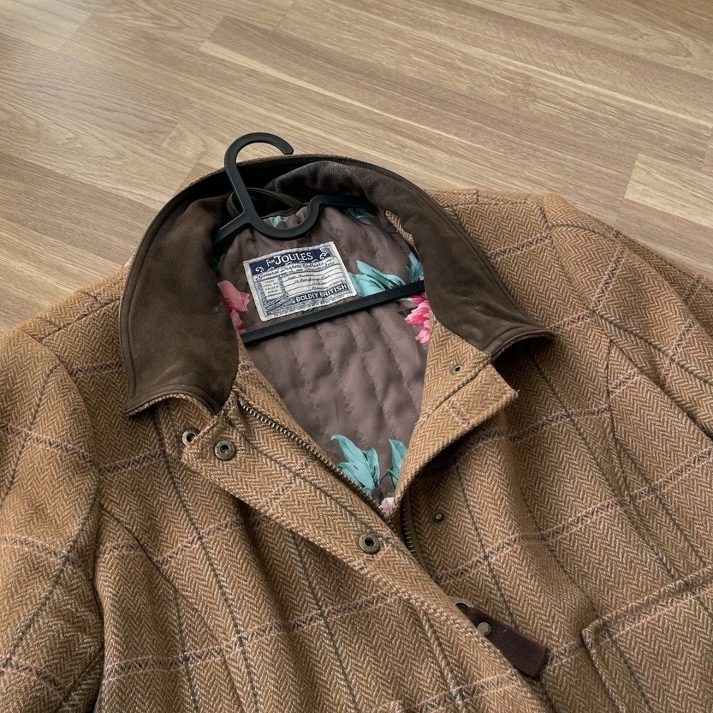 JOULES Women's Fieldcoat Tweed Country Jacket in Harkworth Tweed, Size UK 20 - Picture 2 of 12